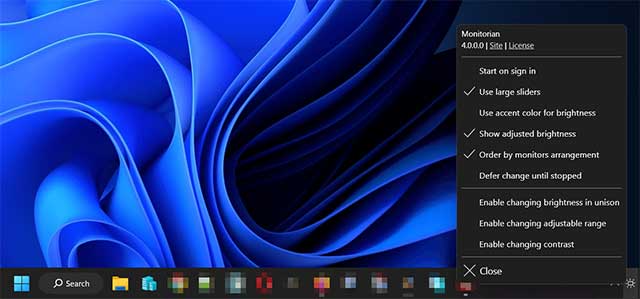 Monitorian giúp điều chỉnh độ sáng của nhiều màn hình một cách dễ dàng