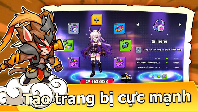 Hỗ trợ tạo trang bị cực mạnh
