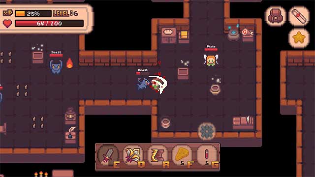 Vượt qua nhiều nhiệm vụ, ngục tối, quái vật và kẻ thù