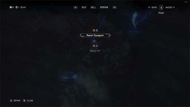 Nói chuyện với Filmore, sau đó chọn tùy chọn Repair