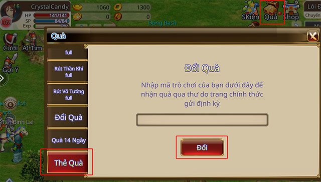Hướng dẫn nhập code TSX by Astronize đổi quà