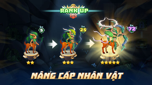 Nâng cấp, thăng sao, thức tỉnh Tướng 