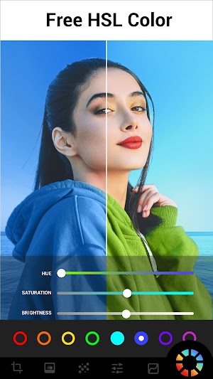 Chỉnh màu HSL tự do