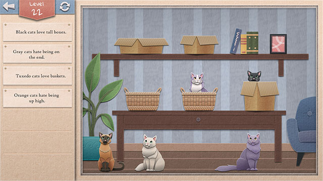 Lấy cảm hứng từ câu đố Einstein huyền thoại, Einstein's Cats thử thách khả năng tư duy logic của người chơi