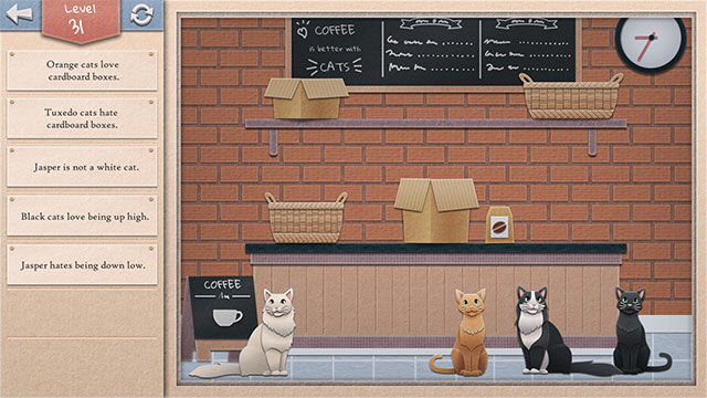 Vượt qua hàng trăm level với độ khó tăng dần trong Einstein's Cat