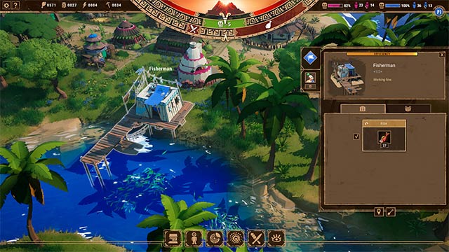 Tiến bộ trong The Whims of the Gods game để mở khóa nhiều công trình, công nghệ mới