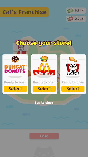 Chọn loại thực phẩm bạn sẽ bán trong game Cat s Kitchen
