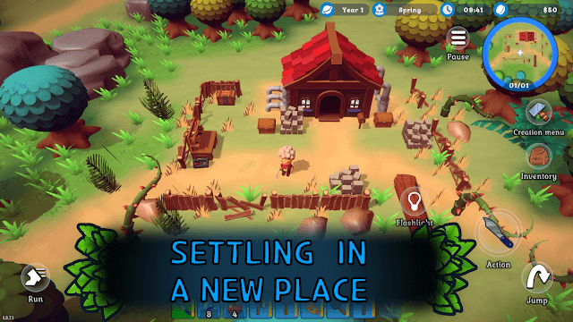 Thiết lập một nơi ở mới trên hòn đảo bị bỏ hoang trong game Spirit of the Island