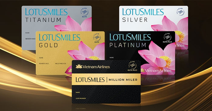 Các hạng thẻ hội viên chương trình Bông Sen Vàng của Vietnam Airlines