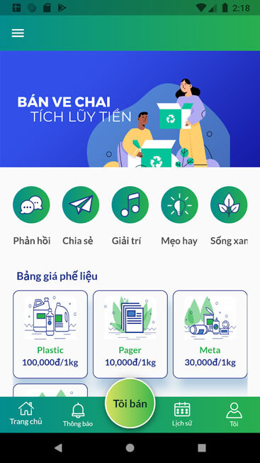 Giao diện chính