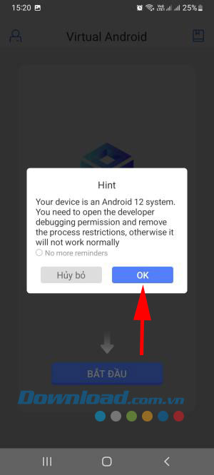 Cài đặt Virtual Android trên điện thoại