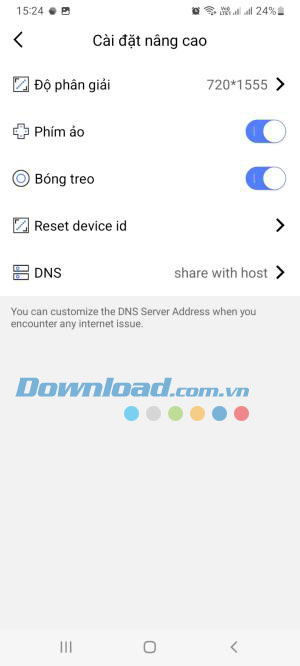 Cài đặt Virtual Android trên điện thoại