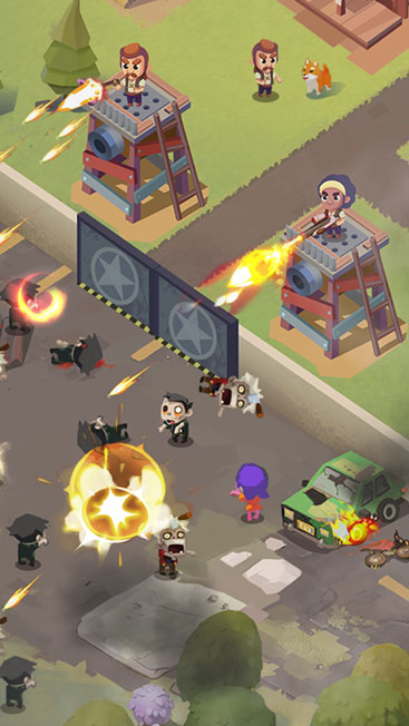 Thu thập tài nguyên huấn luyện binh lính chống Zombie