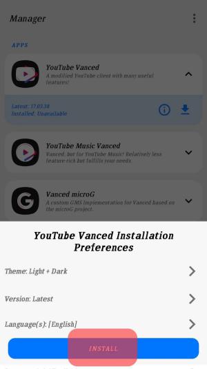 Tải Vanced Manager