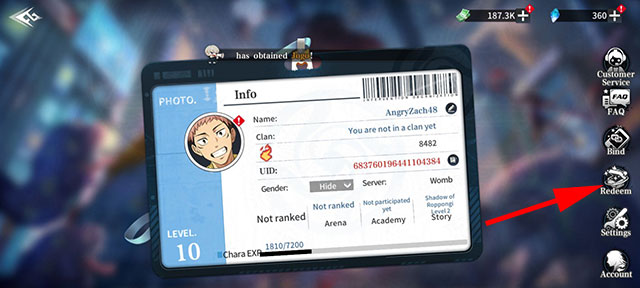 Hướng dẫn nhập code Jujutsu Sorcerer