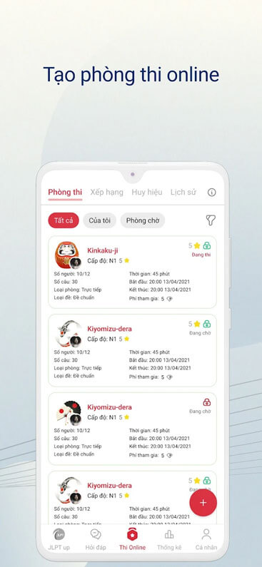 Tạo phòng thi online