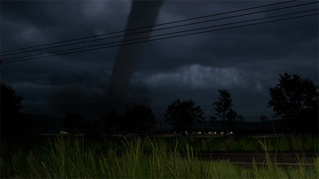 Kết hợp phương tiện và thiết bị hiện đại để ghi lại những hình ảnh thật nhất về cơn bão