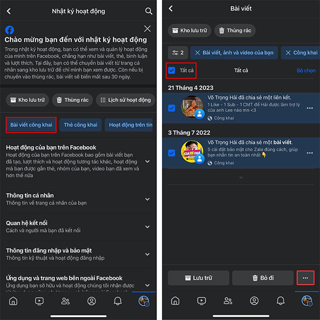 Bài viết công khai