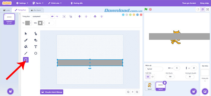 cach tao tro choi cuon dieu khien o to Scratch 4*471507