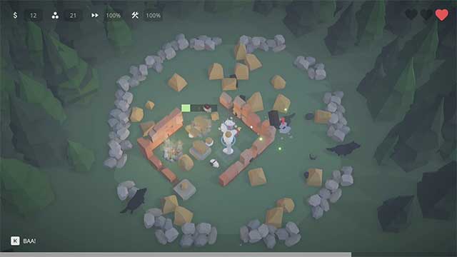 Baa! Never Stop Bleating là game xây dựng trang trại cừu kết hợp phòng thủ