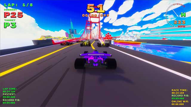 Game tập trung vào khía cạnh đua xe nhịp độ nhanh đầy tính cạnh tranh
