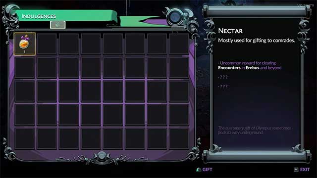 Nectar là chìa khóa để mở khóa từng Keepsake trong Hades 2