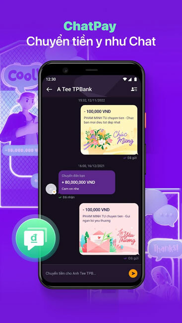 Chuyên tiền y như Chat