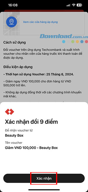 cach doi diem thuong techcombank rewards 4*472777