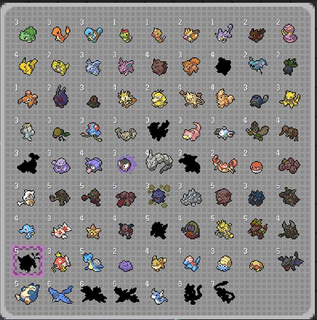 Mỗi Pokémon có một giá trị riêng