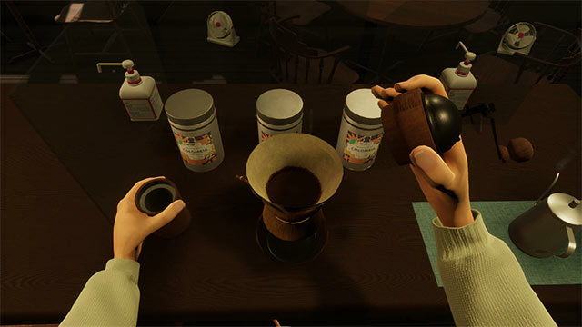 Trong Tokyo Coffee: Grinding in the Pandemic, hãy pha cafe và trò chuyện cùng khách hàng