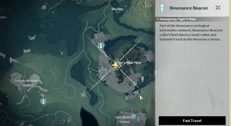 Bản đồ vị trí của Lampylumen trong Wuthering Waves