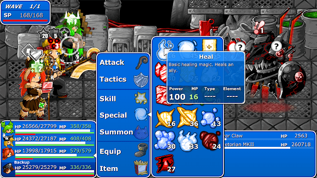  Chiến đấu chống lại lại các làn sóng kẻ thù trong game Epic Battle Fantasy 4