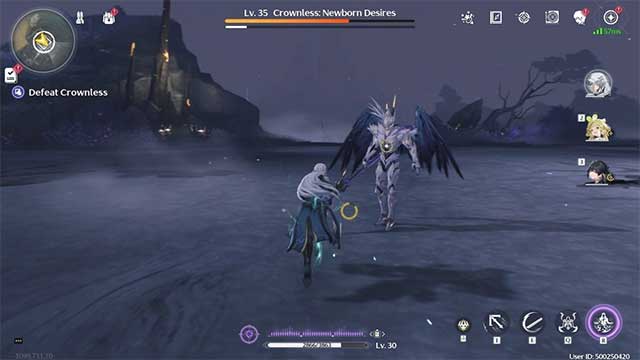 Một trong những boss đầu tiên phải đối mặt trong Wuthering Waves là Crownless