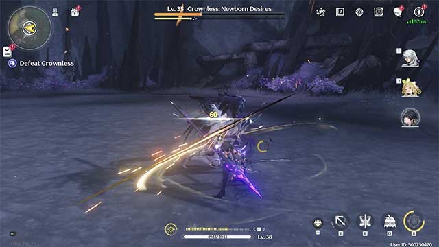 Crownless boss chiến đấu với tốc độ khá nhanh