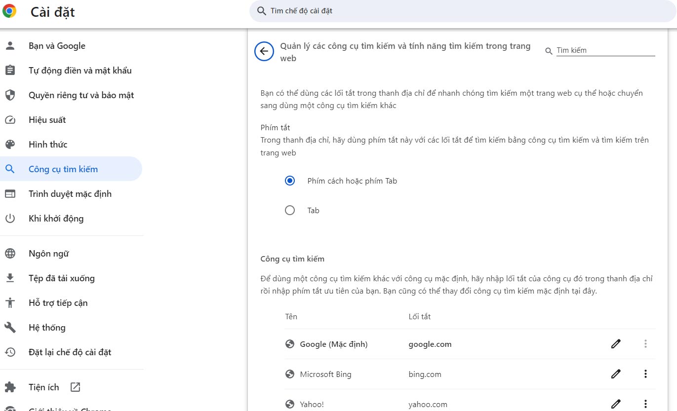 Công cụ tìm kiếm