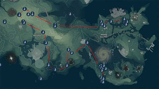 Nơi tốt nhất để farm Indigoite là Whining Aix's Mire