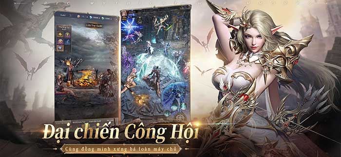 Tham gia bang hội và bắt đầu chiến đấu liên server