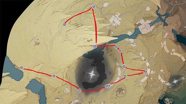 Desorock Highland có khoảng 16 điểm khai thác Fragipurple