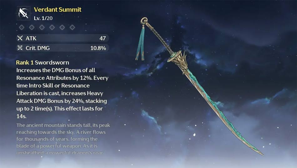 Vũ khí tốt nhất cho Calcharo trong Wuthering Waves