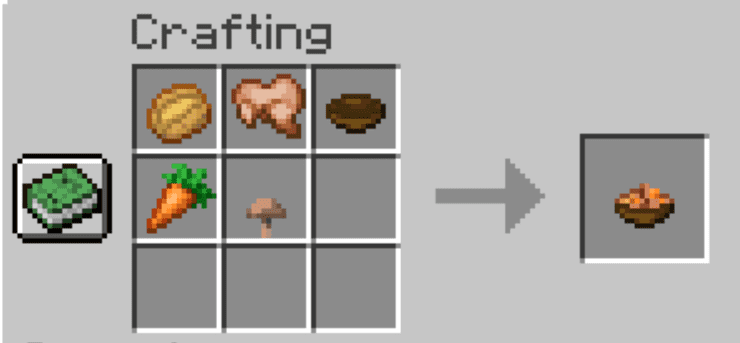 Công thức chế tạo món thịt thỏ hầm trong Minecraft