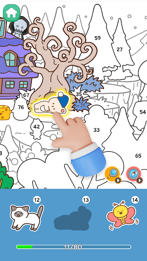 Sticker Town Puzzle đưa bạn đến thị trấn nhãn dán sống động