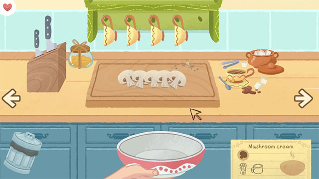 Cook For Love sở hữu đồ họa vẽ tay tuyệt đẹp với màu sắc trang nhã