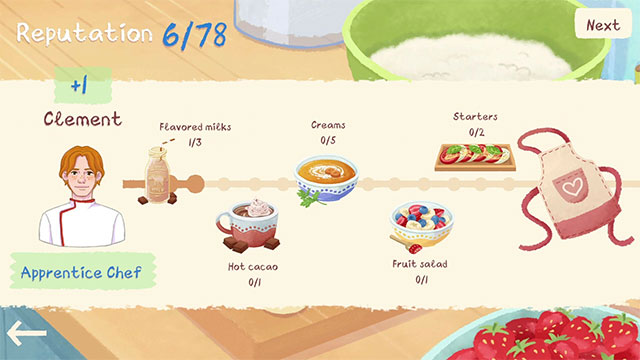 Kho nguyên liệu hảo hạng và hấp dẫn trong game Cook For Love