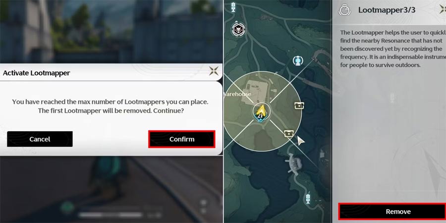 Xác nhận kích hoạt Lootmapper