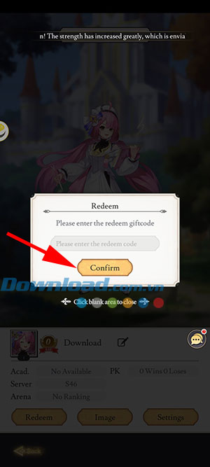 Hướng dẫn nhập code Isekai Feast đổi quà