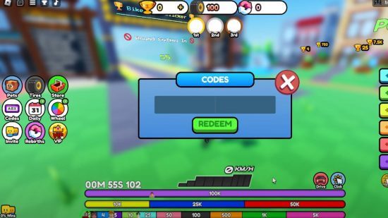 Code game Bike Race Clicker