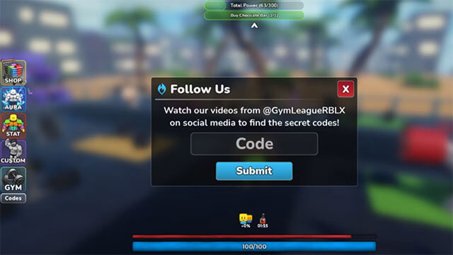 Hướng dẫn nhập code game Gym League