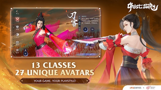 Tùy chỉnh nhân vật với  13 lớp nhân vật độc đáo, 27 lựa chọn diện mạo