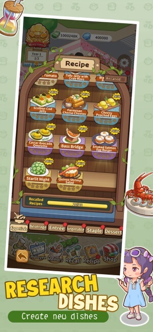 Nghiên cứu các công thức món ăn mới hấp dẫn