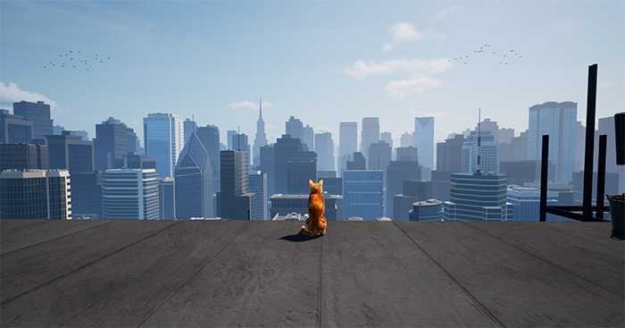 Only Way is DownGame mèo đi lạc trên nóc nhà chọc trời